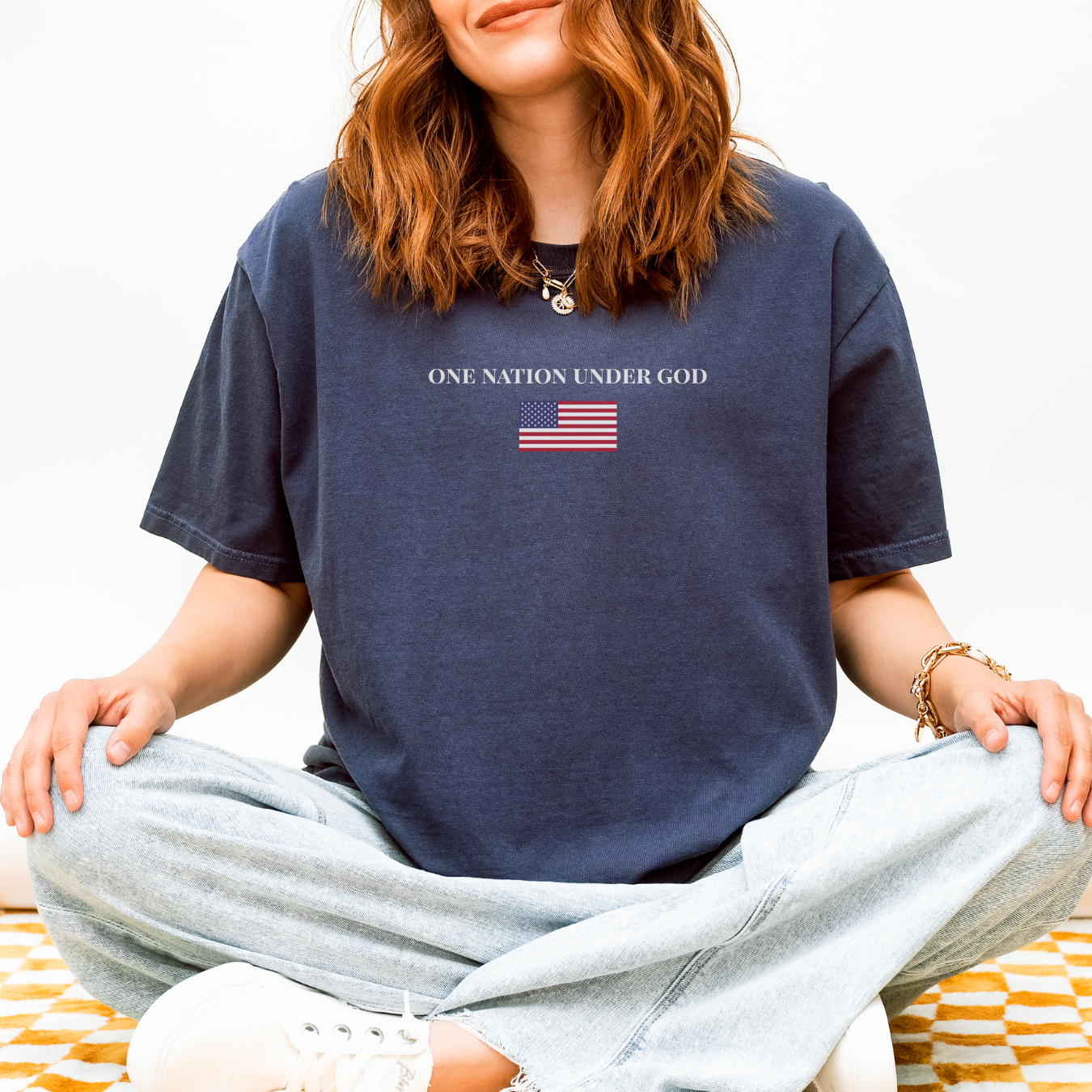 One Nation Under God — Comfort Colors 1717 — Patriotic T-Shirt