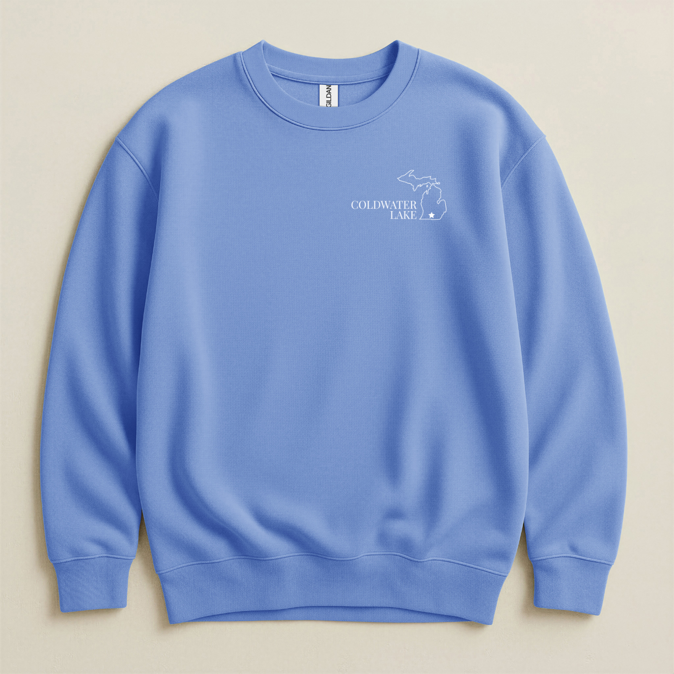 Lake Flag Crewneck Sweatshirt - Coldwater Lake