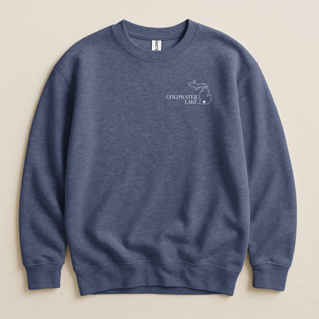 Lake Flag Crewneck Sweatshirt - Coldwater Lake