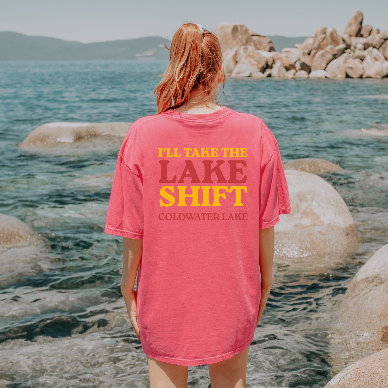 Clocking In for the Weekend/Lake Shift Tee – Personalizable Lake T-Shirt – Comfort Colors® 1717