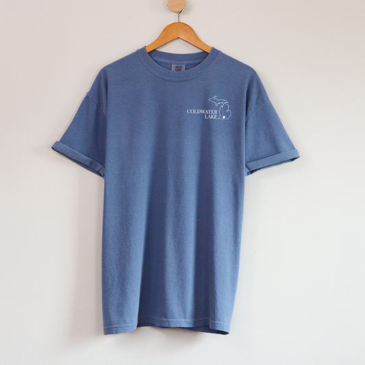 Lake Patriotic Paddle Tee – Personalizable Lake T-shirt – Comfort Colors® 1717